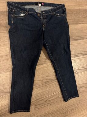 torrid Dark Indigo Ankle Crop Stretch Jeans
